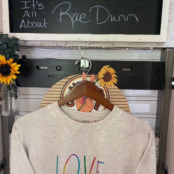 RAE DUNN~ “Love”~ Pride~ Sweatshirt - Picture 1 of 2